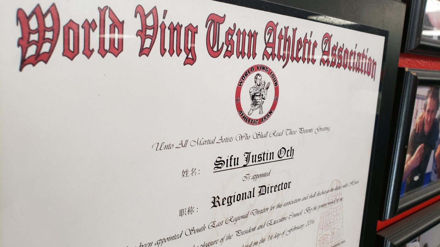 World Ving Tsun Assocation, WVTA, World Ving Tsun Athletic Association, Sifu Justin Och, Regional Director, USA, Southeastern, United States, America, Wing Chun Kung Fu, Florida