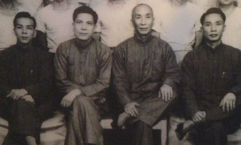 wing chun history photo featuring Ip Man and Leung Sheung